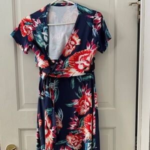 Floral Navy Dress